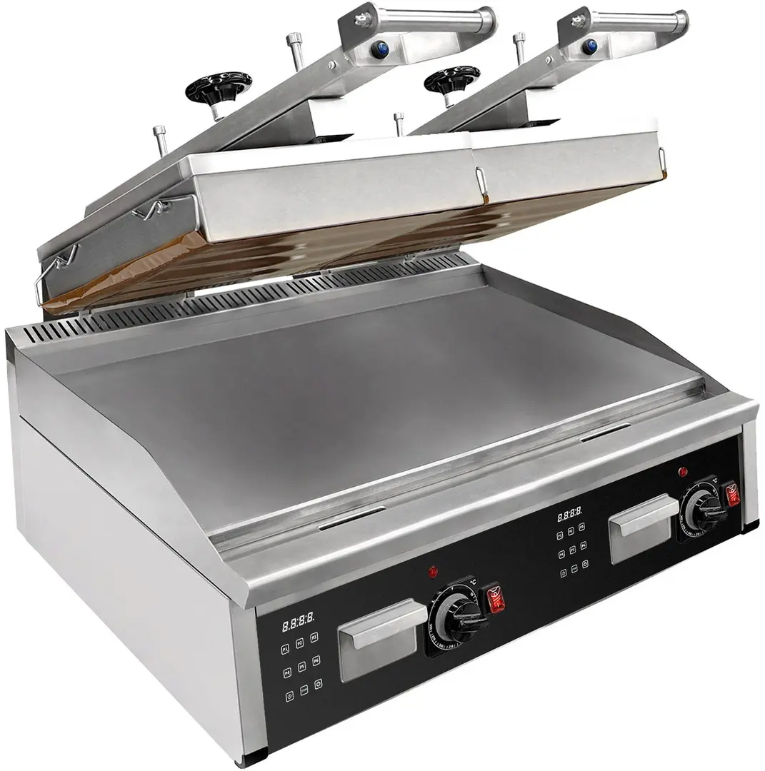 Контактный гриль GGM Gastro BGOM2 (Black/Inox)