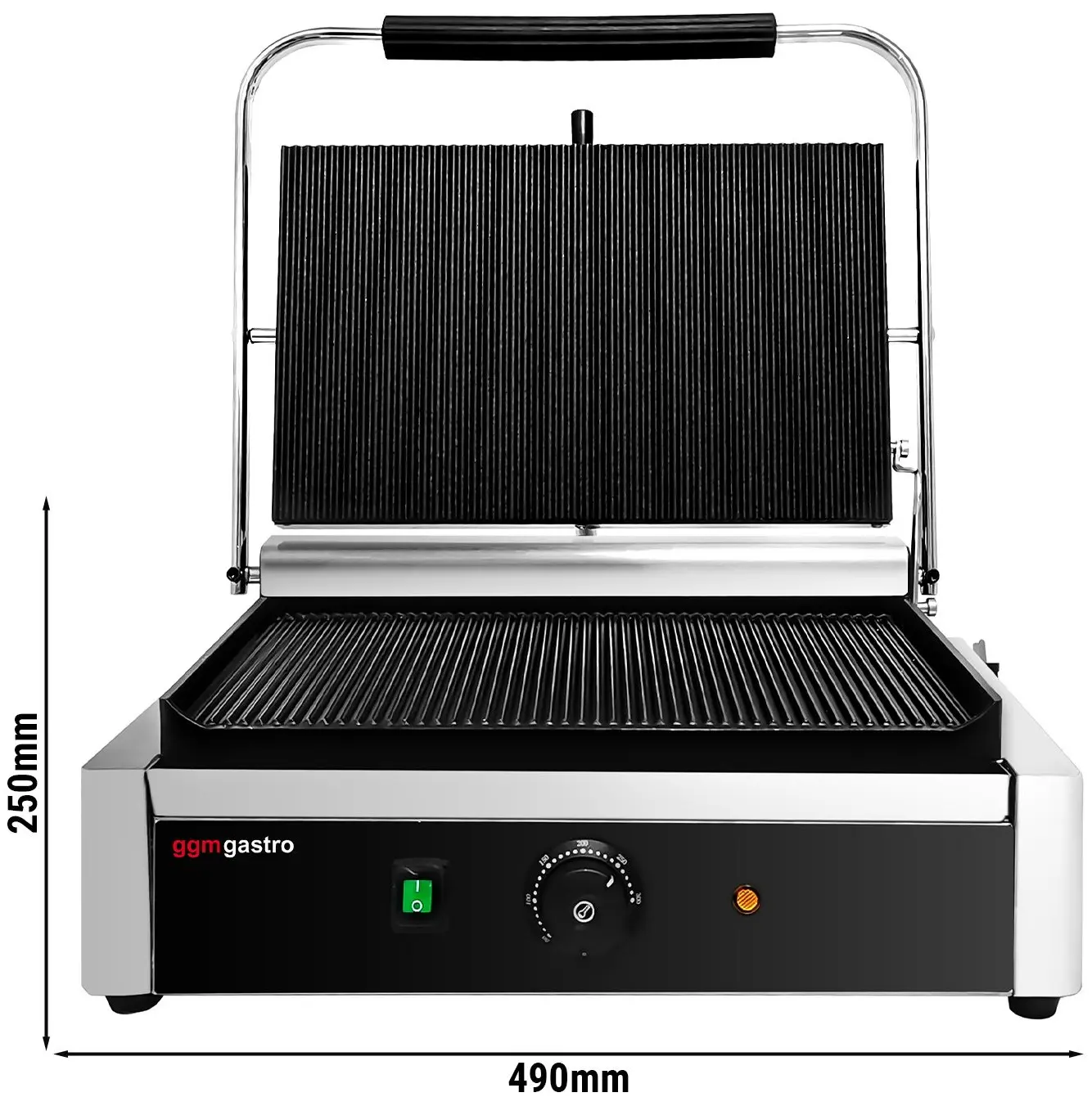 Gratar de contact GGM Gastro KGEJ432 (Black/Inox) - 7