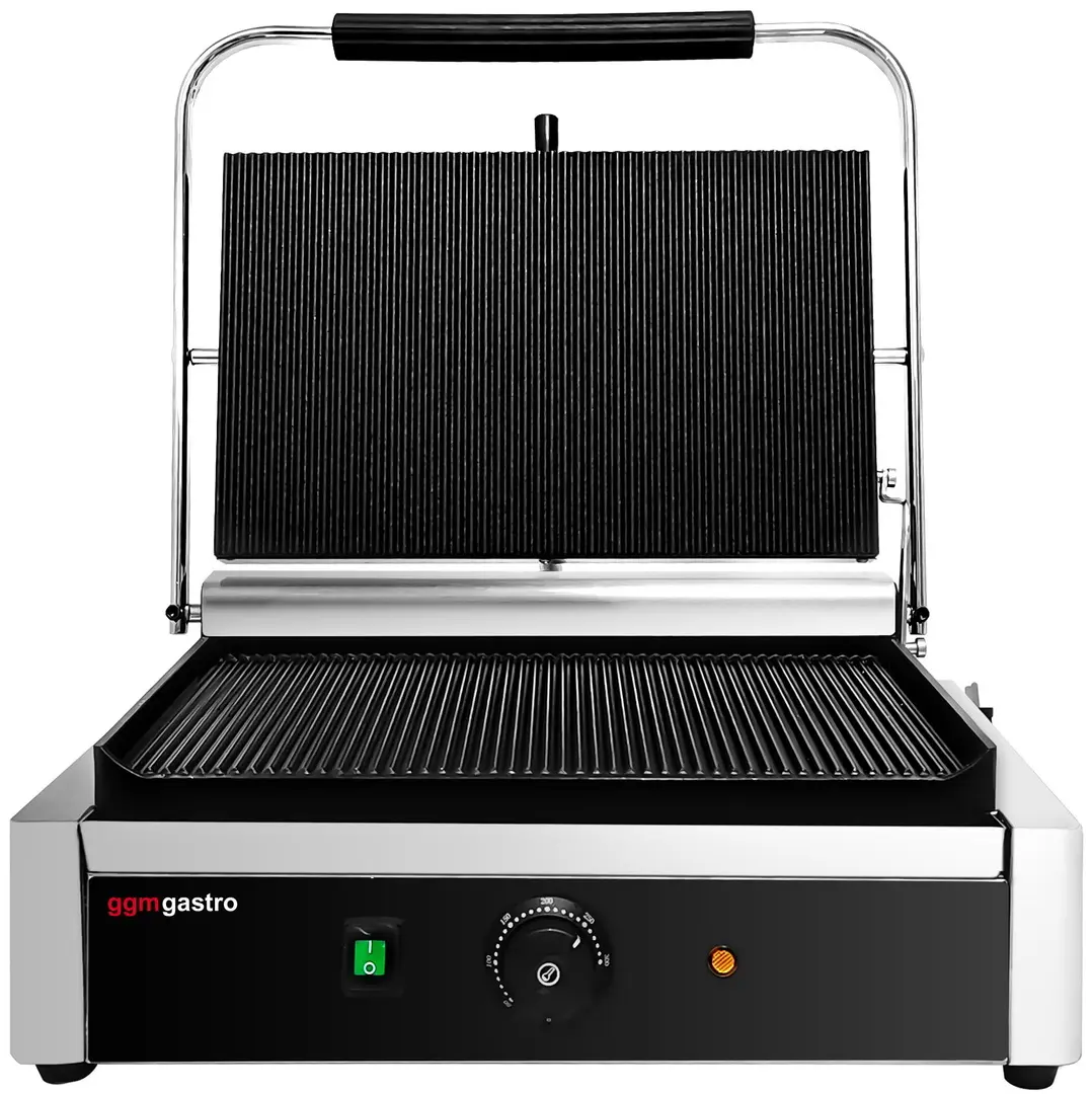 Gratar de contact GGM Gastro KGEJ432 (Black/Inox)