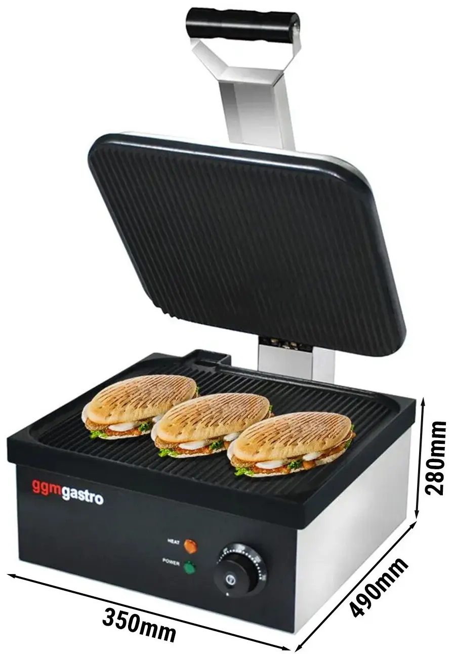 Контактный гриль GGM Gastro KGGEJ432 (Black/Inox) - 4
