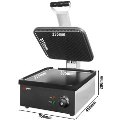 Gratar de contact GGM Gastro KGJ13 (Black/Inox) Thumb