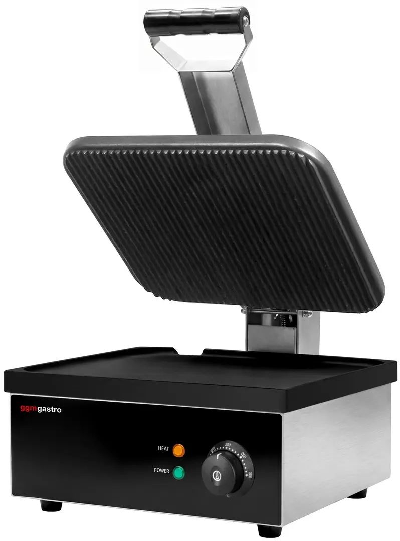 Gratar de contact GGM Gastro KGJ13 (Black/Inox)