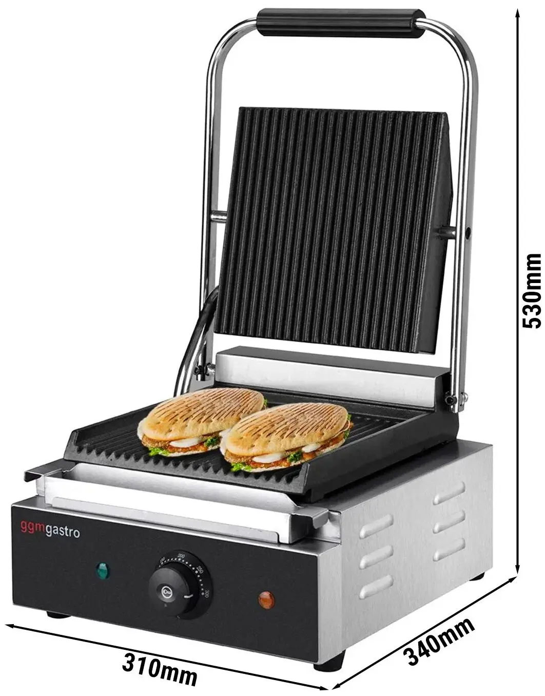 Gratar de contact GGM Gastro KGJ432 (Black/Inox) - 5