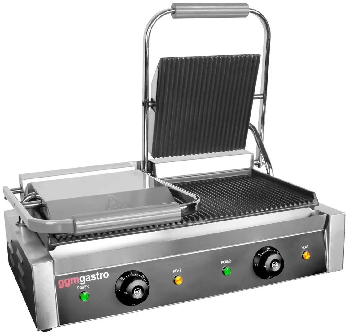 Контактный гриль GGM Gastro KGKB300 (Black/Inox)