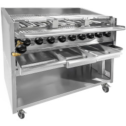 Лавовый гриль газовый GGM Gastro HSOE2 (Inox) Thumb