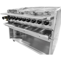 Лавовый гриль газовый GGM Gastro HSOE2 (Inox) Thumb