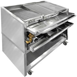 Лавовый гриль газовый GGM Gastro HSOE2 (Inox) Thumb