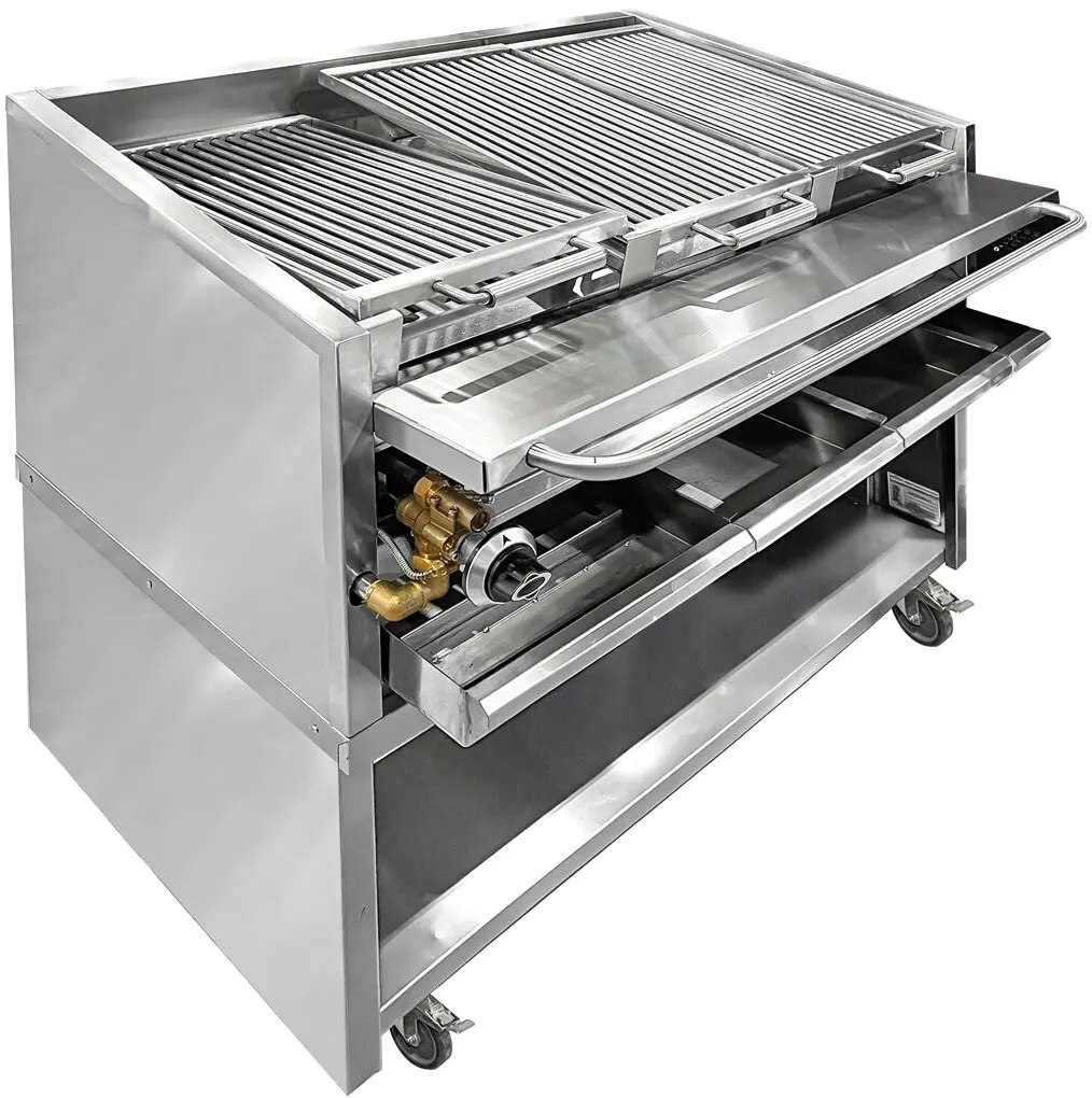 Лавовый гриль газовый GGM Gastro HSOE2 (Inox) - 5