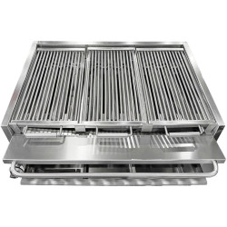 Лавовый гриль газовый GGM Gastro HSOE2 (Inox) Thumb