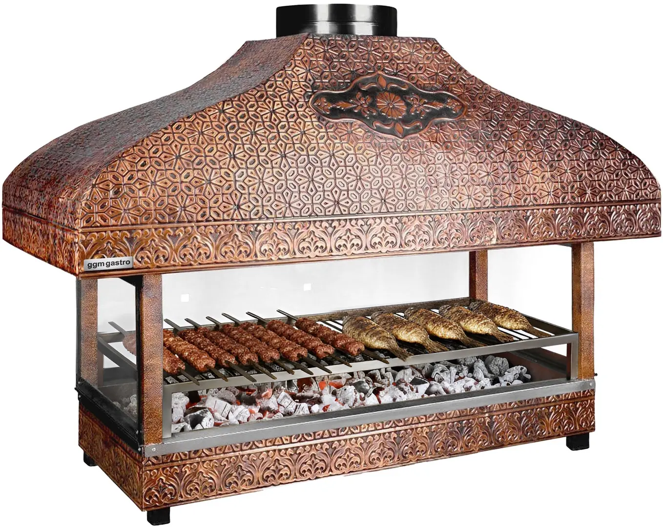 Медный гриль GGM Gastro KGOA12 (Copper)