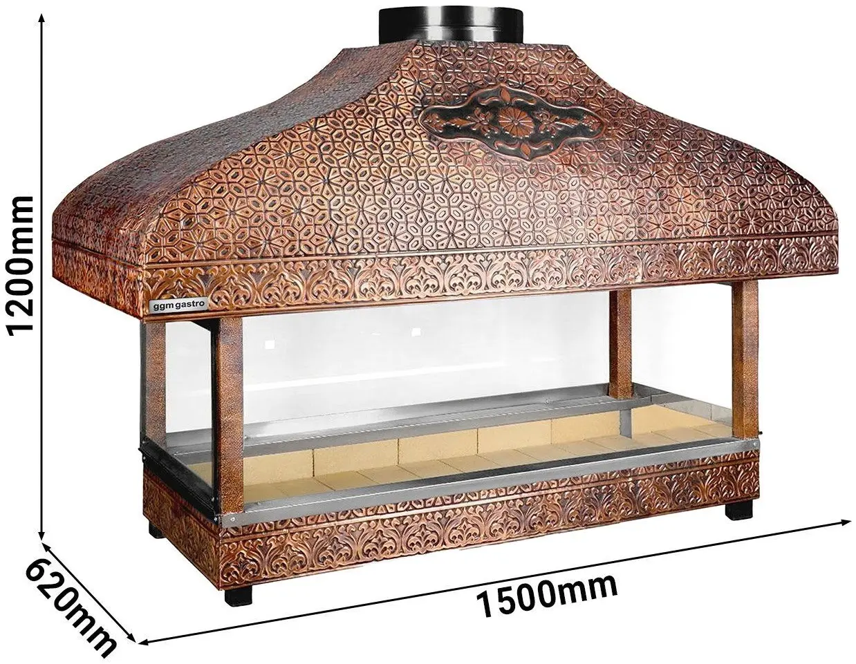 Медный гриль GGM Gastro KGOA15 (Copper) - 10