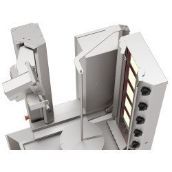 Робот-гриль для шаурмы газовый GGM Gastro DRAT120 (Inox) Thumb