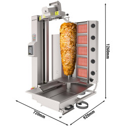 Робот-гриль для шаурмы газовый GGM Gastro DRAT120 (Inox) Thumb