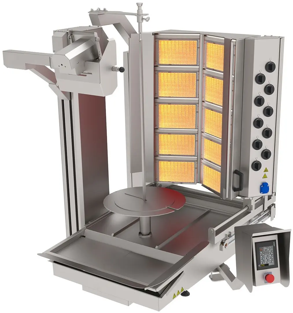 Робот-гриль для шаурмы газовый GGM Gastro DRAT275 (Inox) - 2