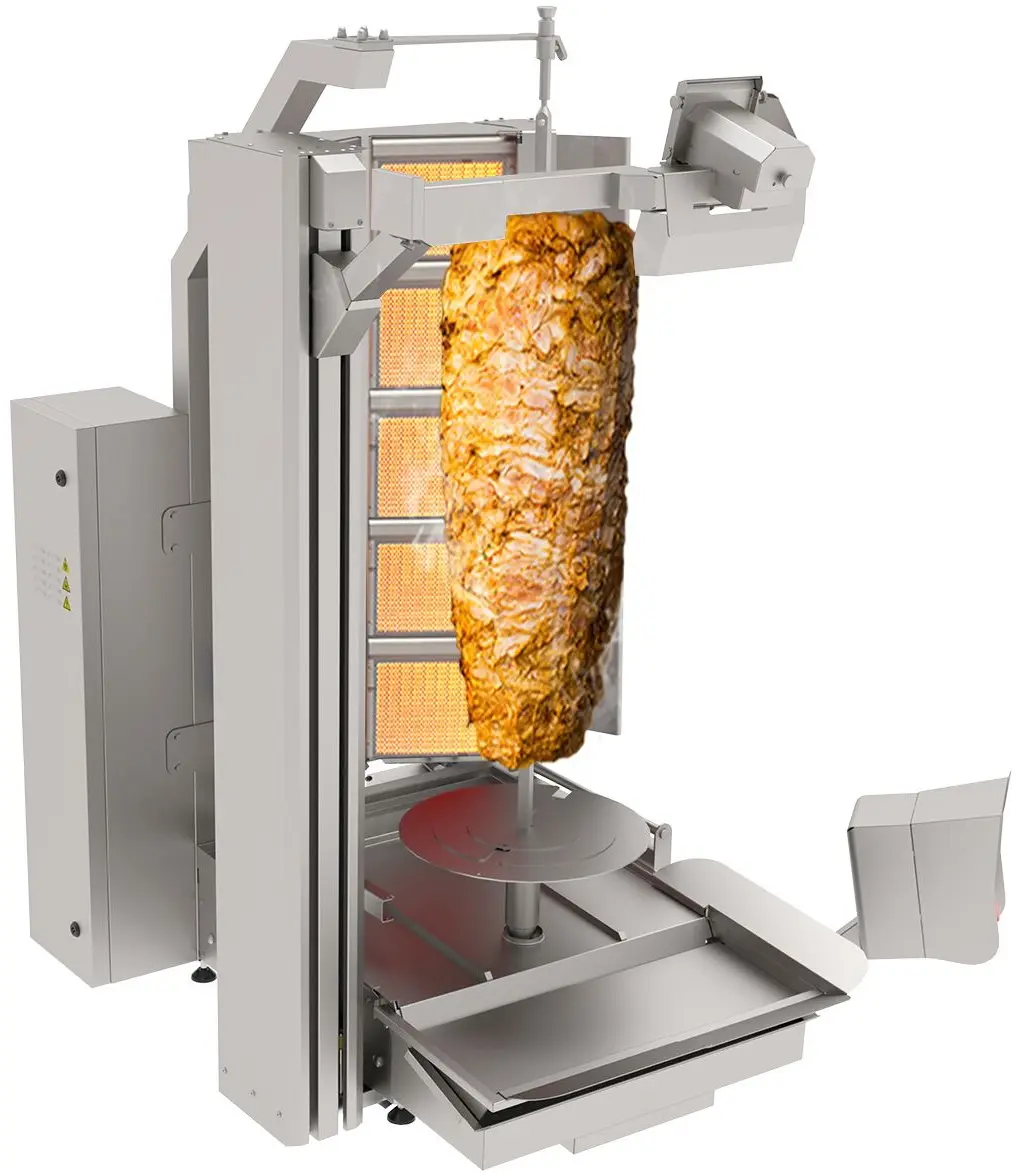 Робот-гриль для шаурмы газовый GGM Gastro DRAT275 (Inox) - 3
