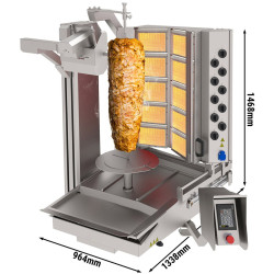 Робот-гриль для шаурмы газовый GGM Gastro DRAT275 (Inox) Thumb