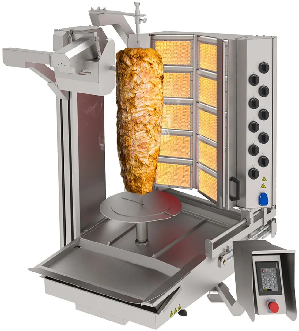 Робот-гриль для шаурмы газовый GGM Gastro DRAT275 (Inox)