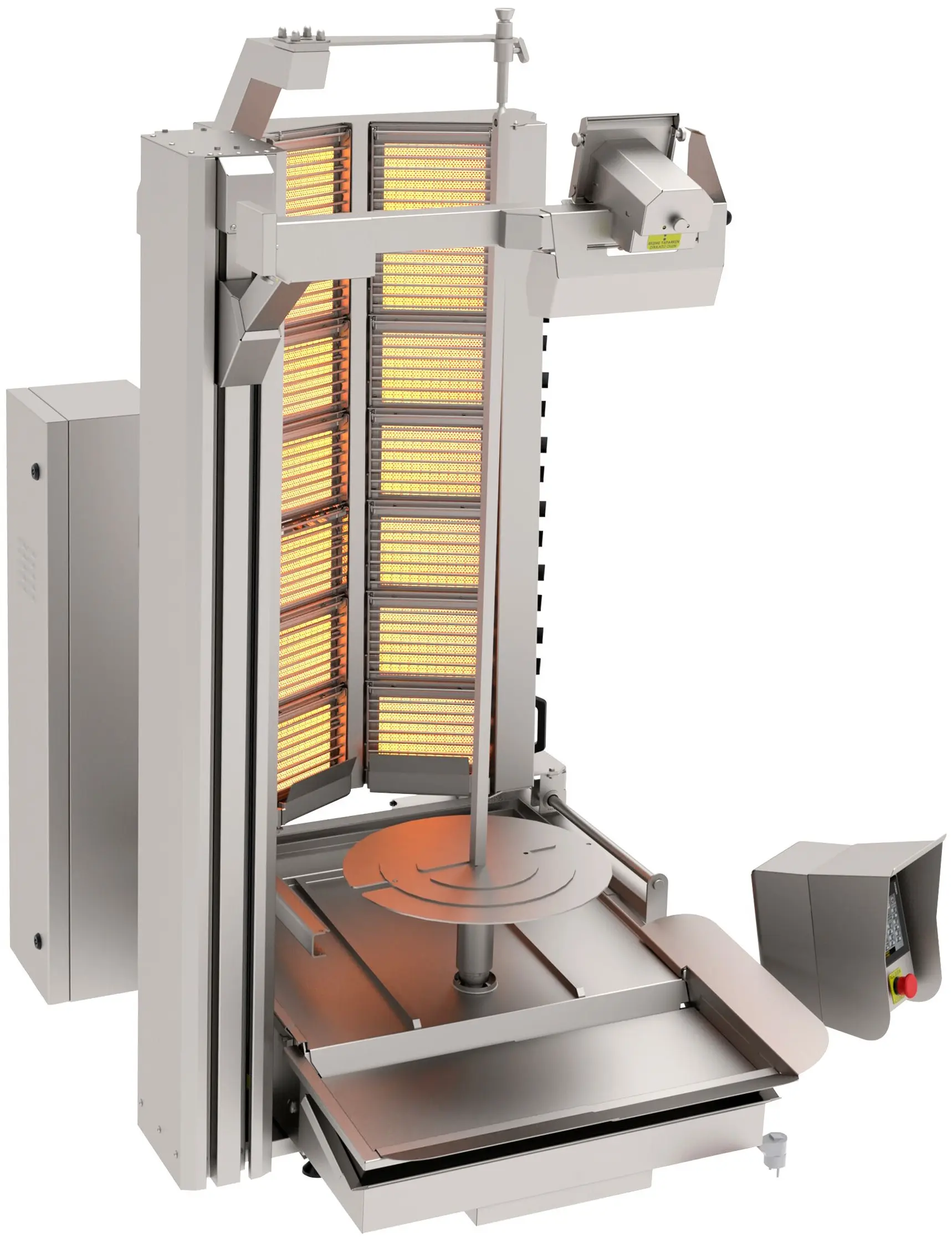 Robot de shaorma pe gaz GGM Gastro DRAT350 (Inox) - 3