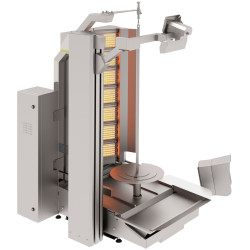 Robot de shaorma pe gaz GGM Gastro DRAT350 (Inox) Thumb