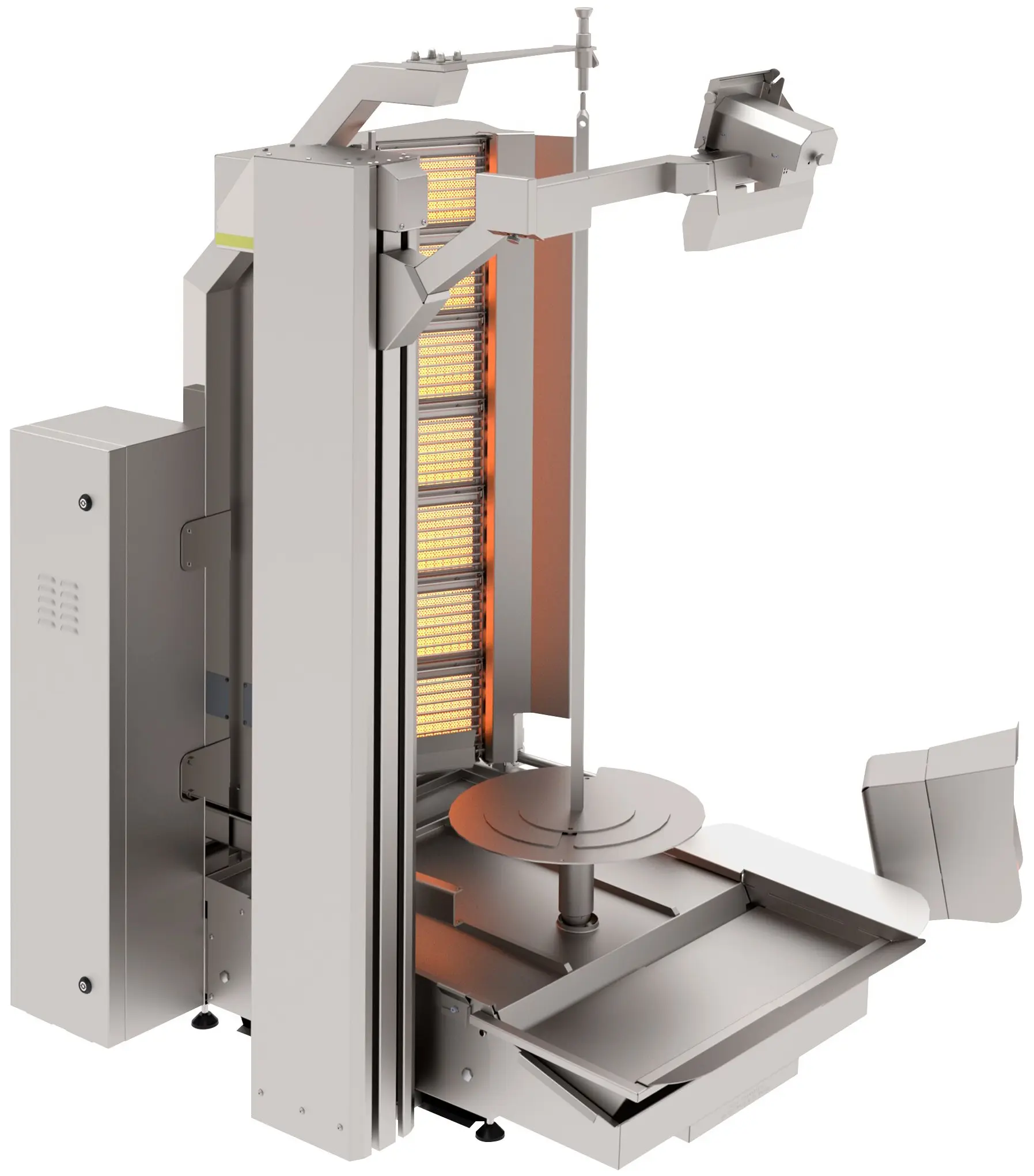 Robot de shaorma pe gaz GGM Gastro DRAT350 (Inox) - 4