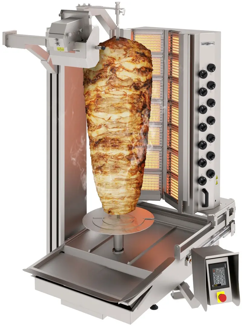 Robot de shaorma pe gaz GGM Gastro DRAT350 (Inox)