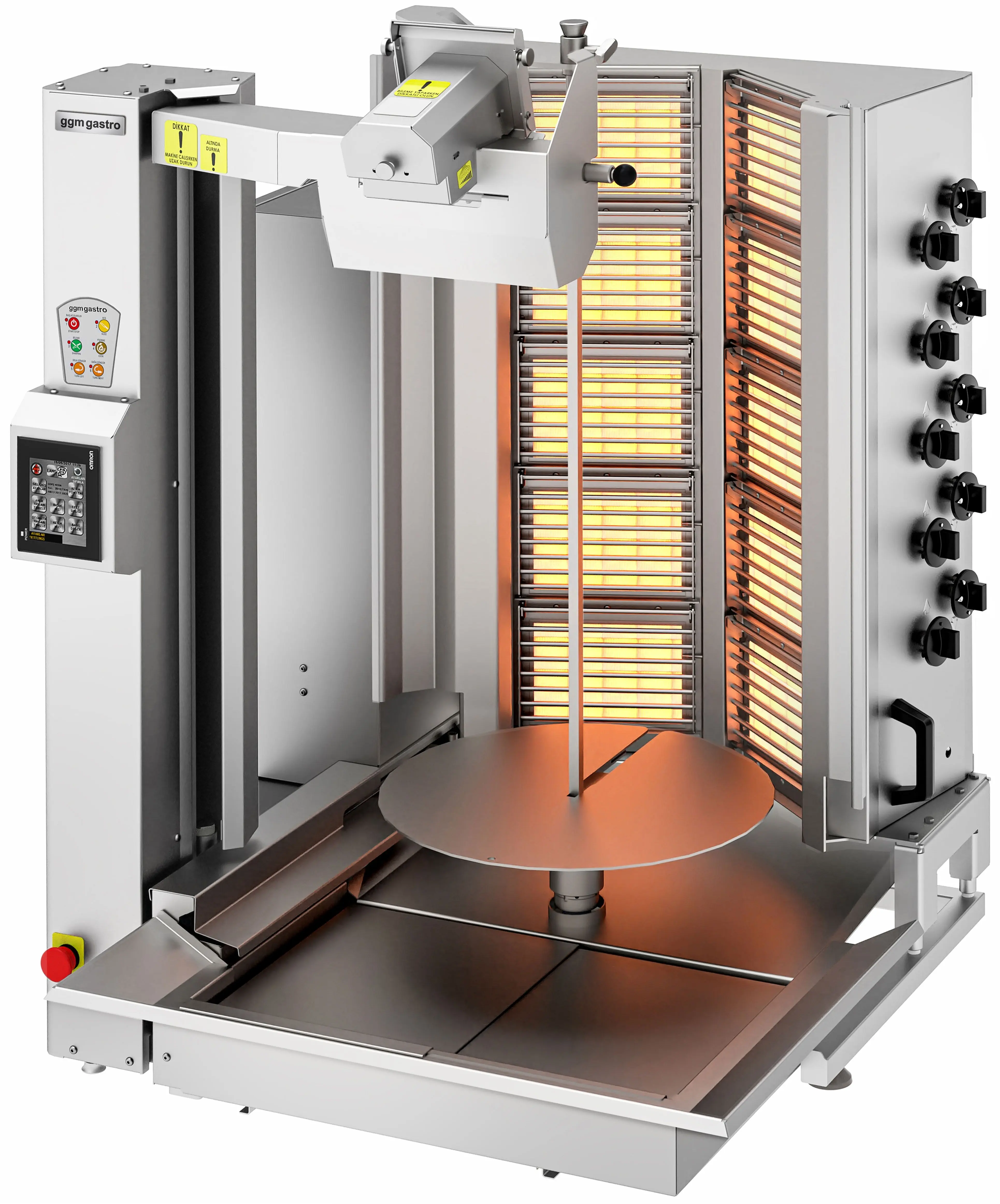 Робот-гриль для шаурмы газовый GGM Gastro DRATV120 (Inox) - 2
