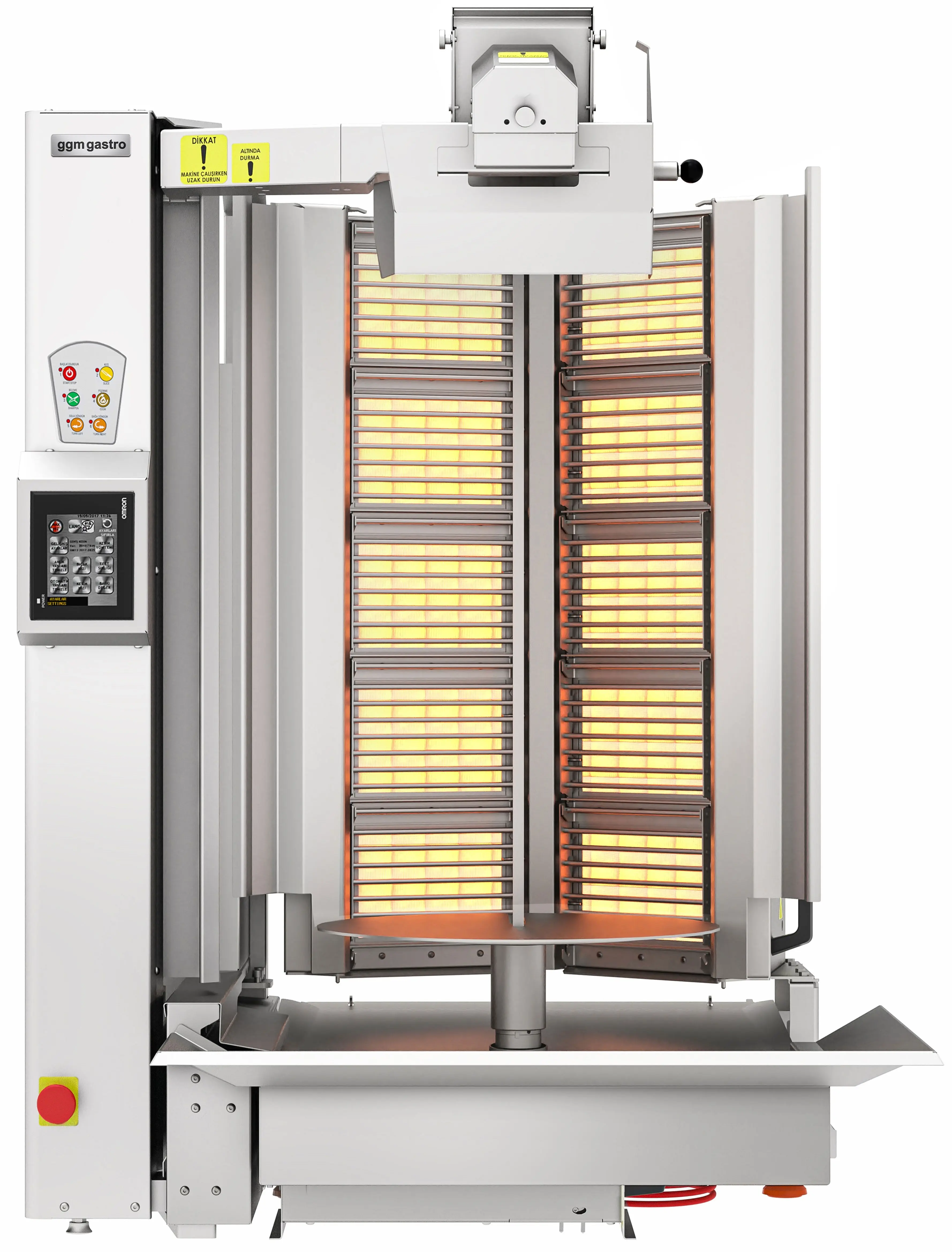 Робот-гриль для шаурмы газовый GGM Gastro DRATV120 (Inox) - 3