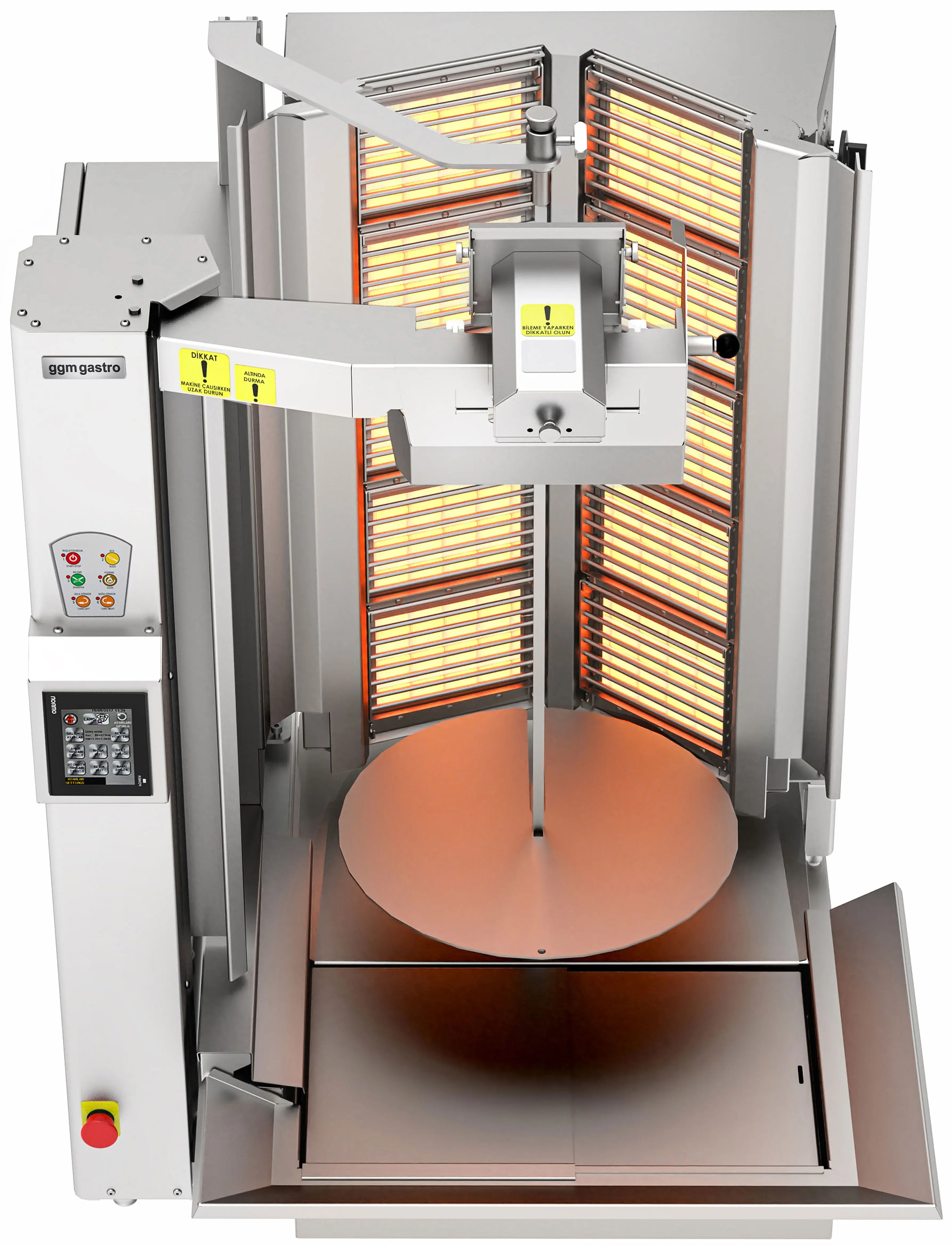 Робот-гриль для шаурмы газовый GGM Gastro DRATV120 (Inox) - 4