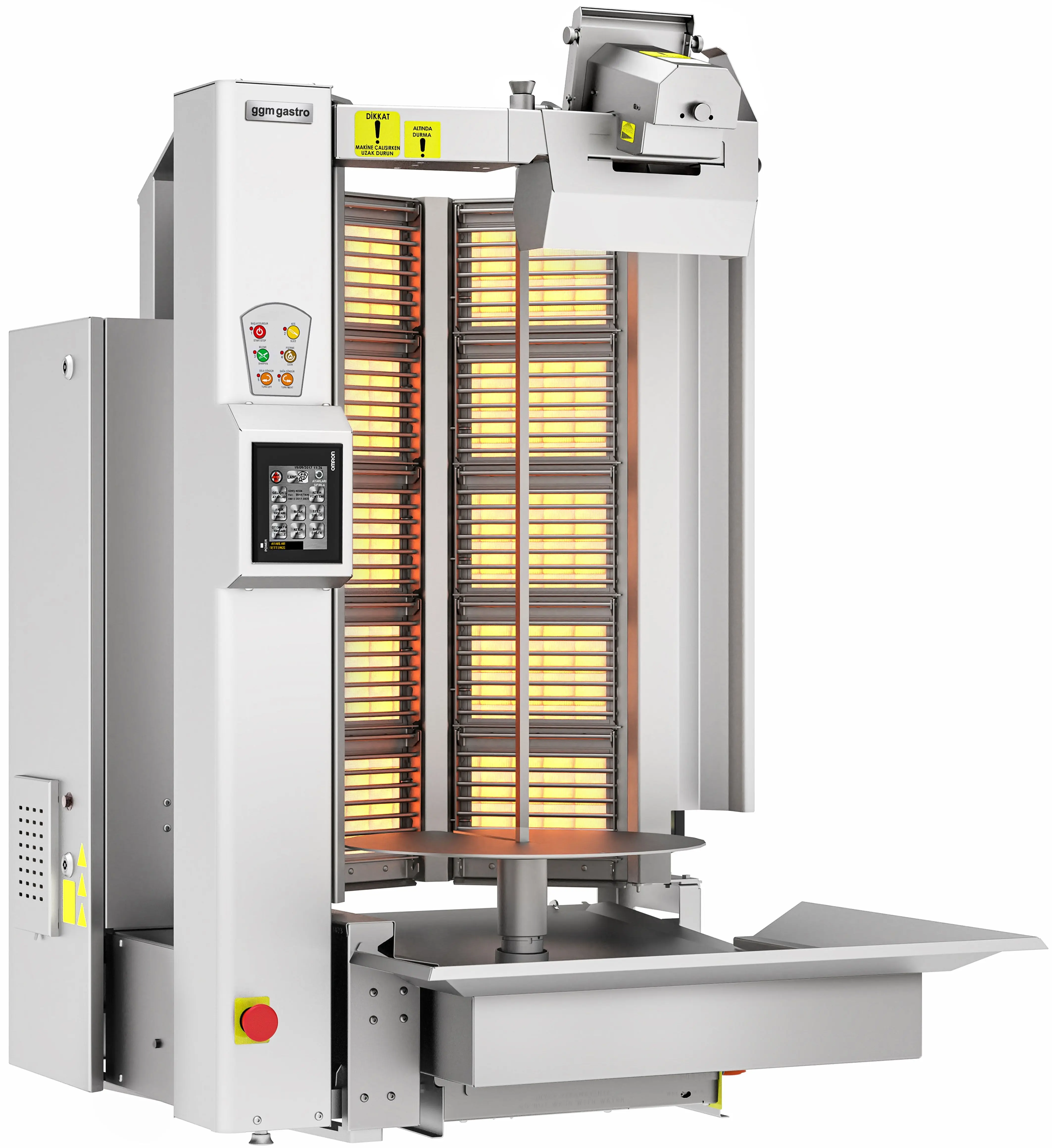 Робот-гриль для шаурмы газовый GGM Gastro DRATV120 (Inox) - 5