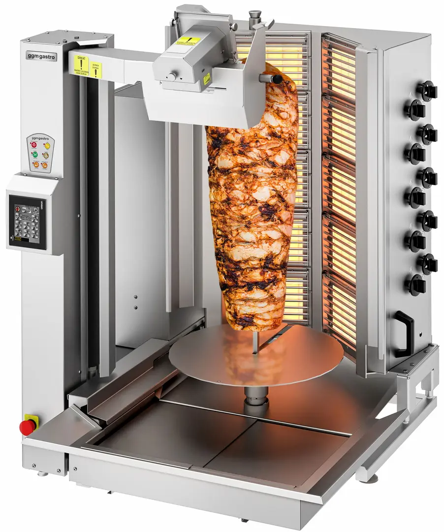 Робот-гриль для шаурмы газовый GGM Gastro DRATV120 (Inox)