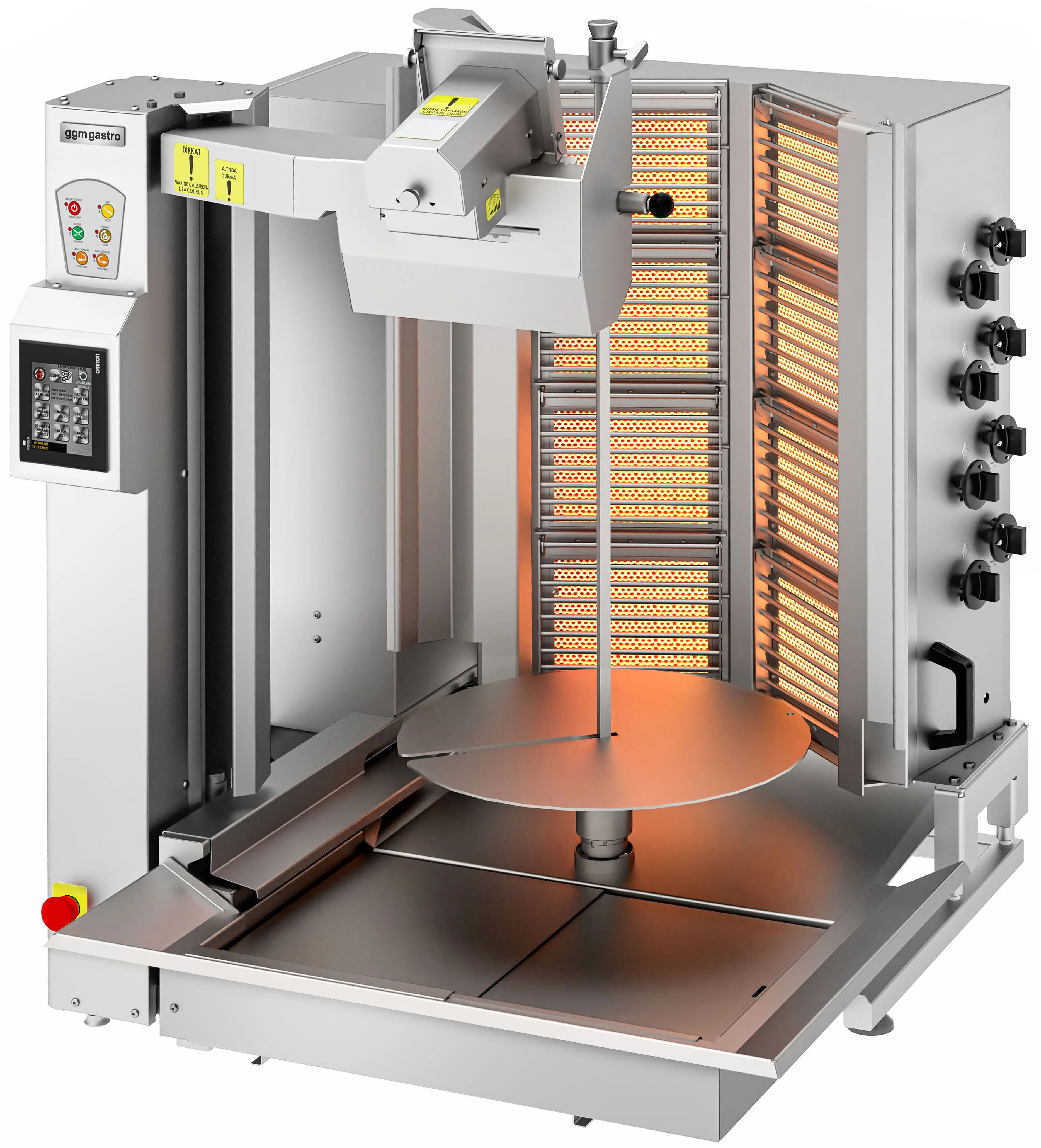 Робот-гриль для шаурмы газовый GGM Gastro DRATV95 (Inox) - 2