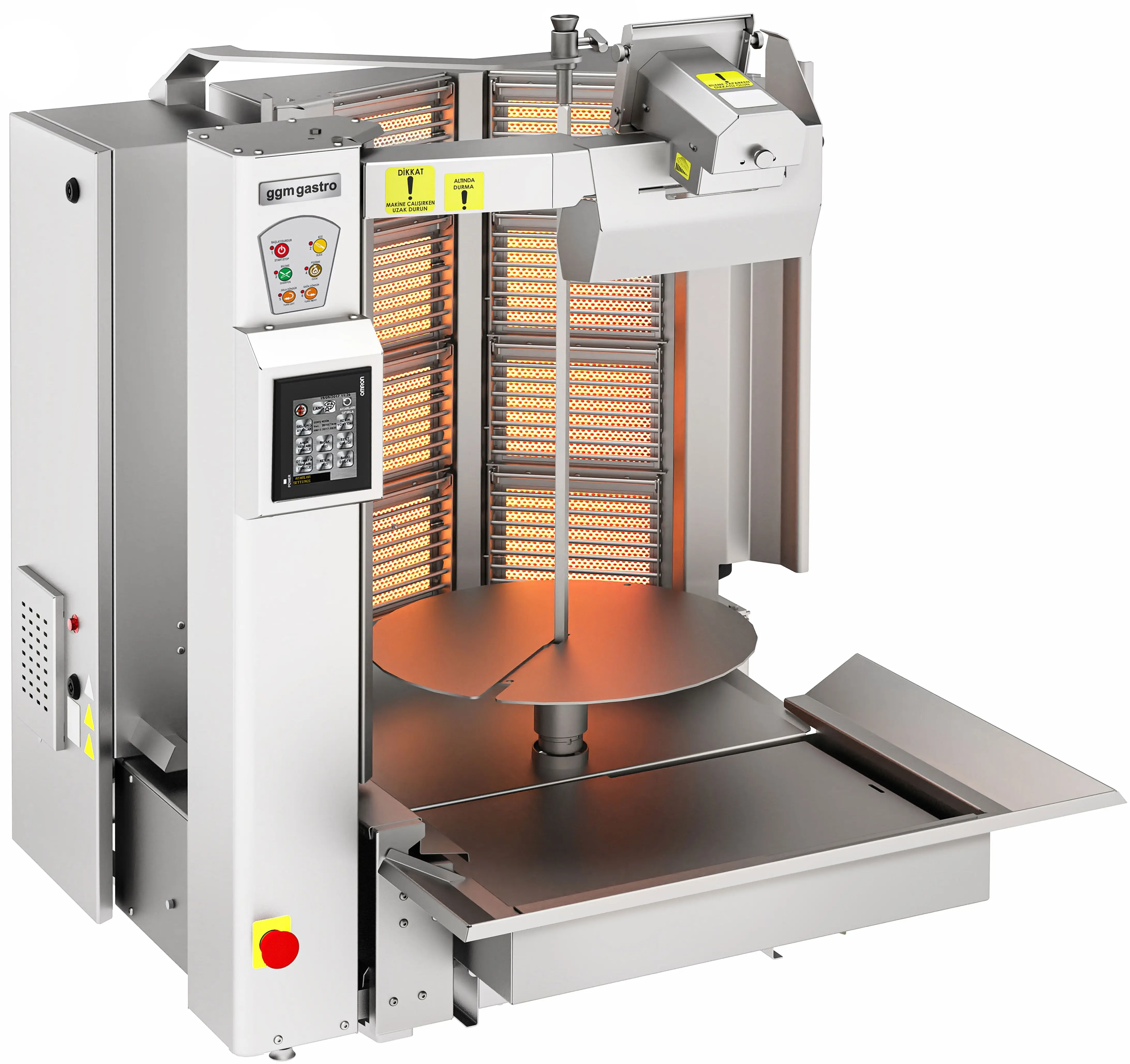 Робот-гриль для шаурмы газовый GGM Gastro DRATV95 (Inox) - 4