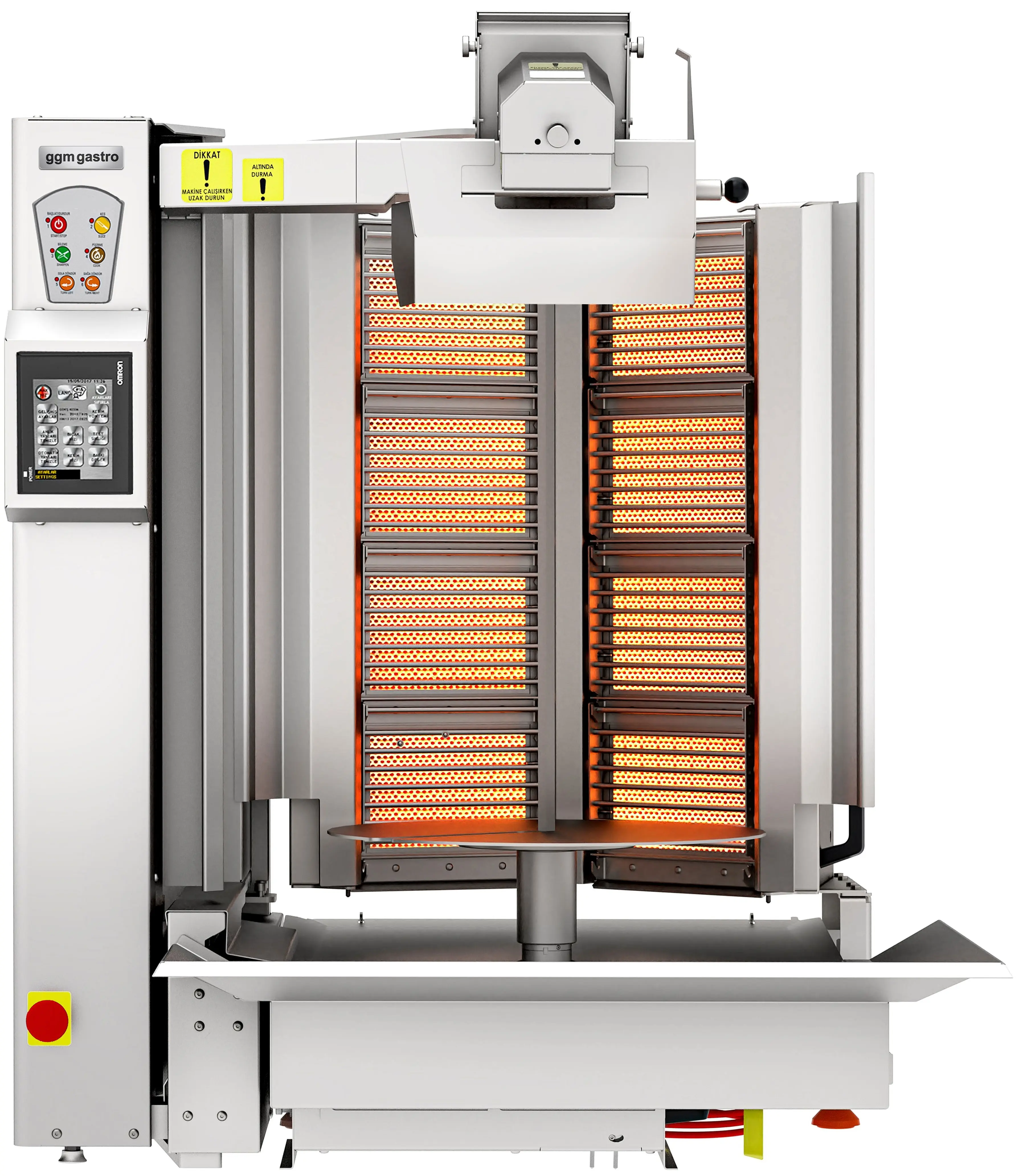 Робот-гриль для шаурмы газовый GGM Gastro DRATV95 (Inox) - 5