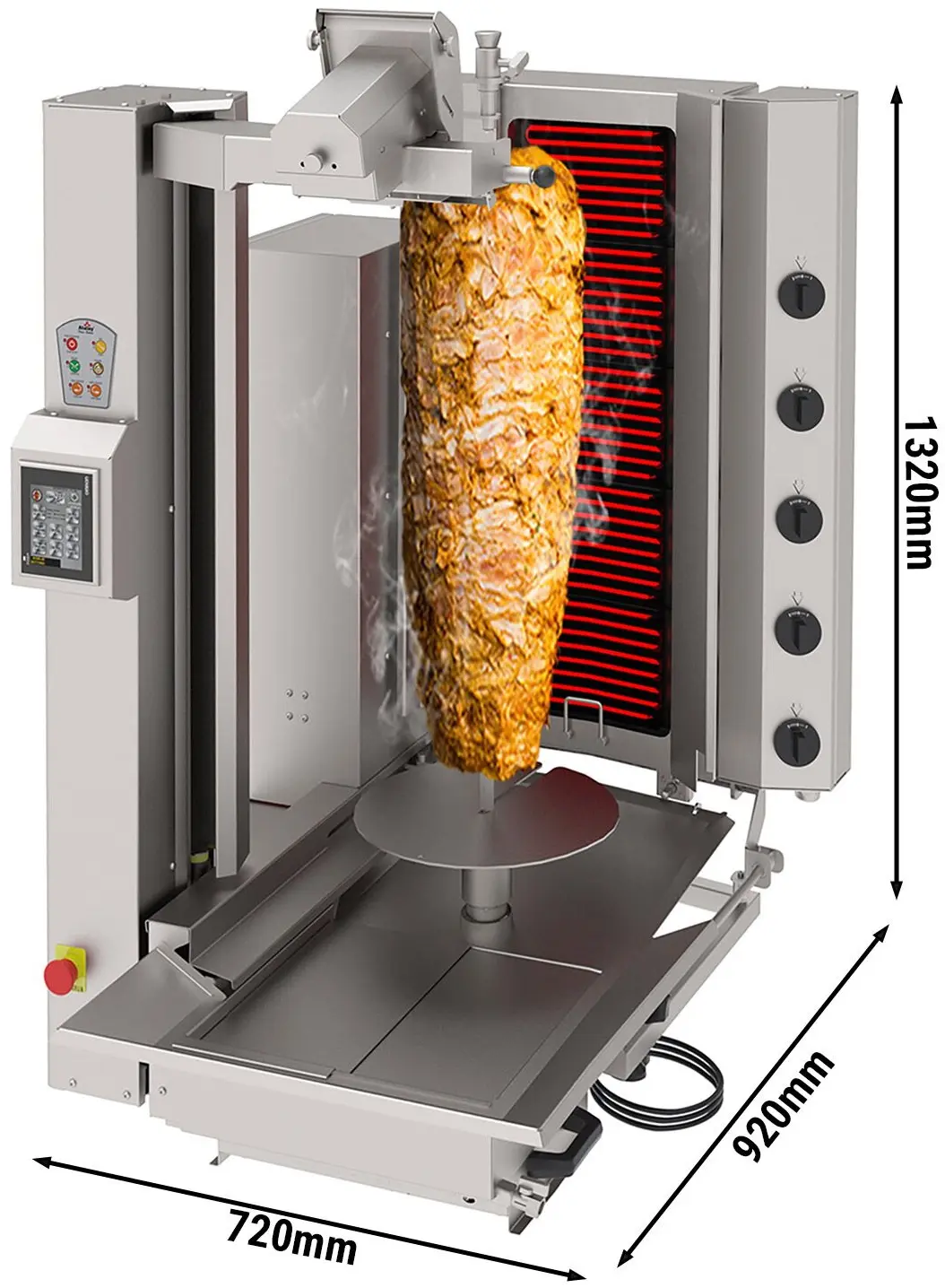 Робот-гриль для шаурмы GGM Gastro DRAT5E (Inox) - 3