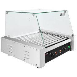 Grill cu role GGM Gastro HDGJ11N#GHDGJ11N (Black/Inox)