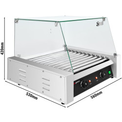 Grill cu role GGM Gastro HDGJ11N#GHDGJ11N (Black/Inox) Thumb