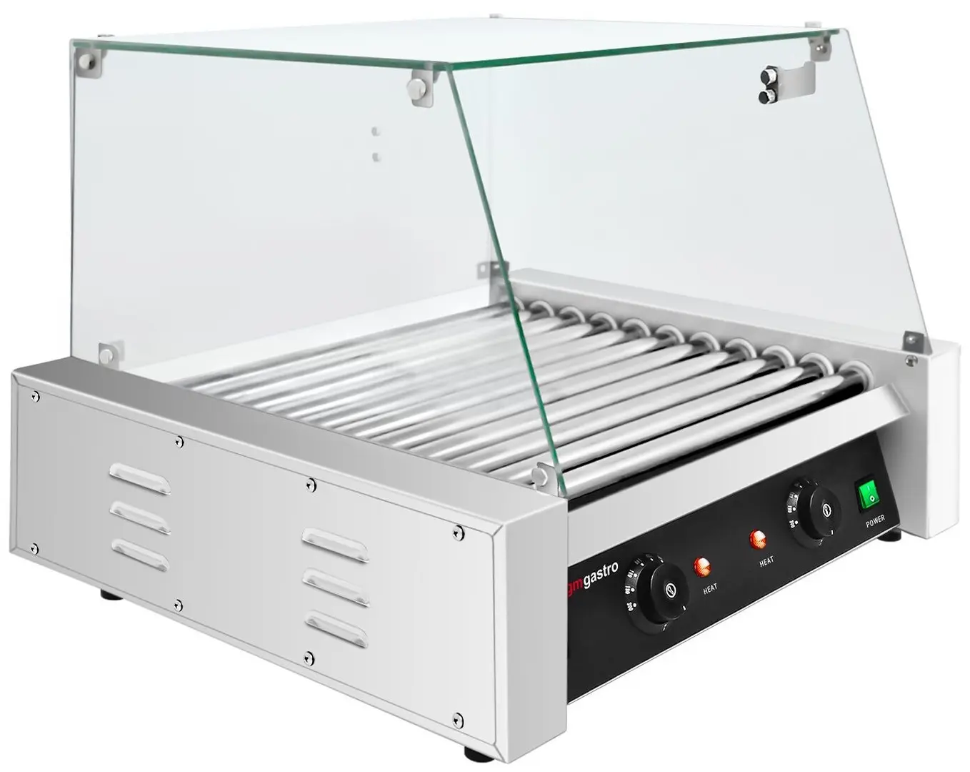Grill cu role GGM Gastro HDGJ11N#GHDGJ11N (Black/Inox)