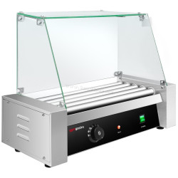 Grill cu role GGM Gastro HDGJ5N#GHDGJ5N (Black/Inox)
