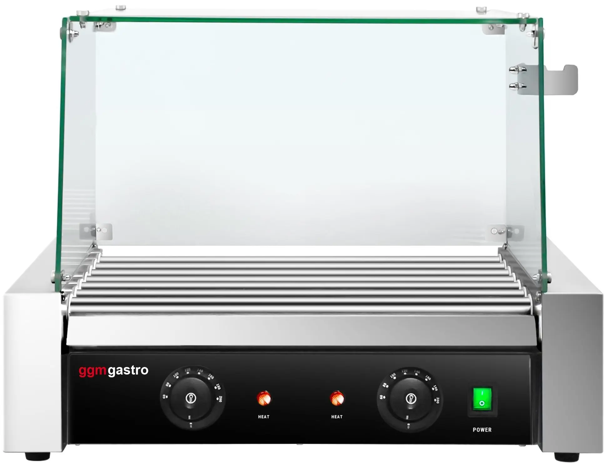Grill cu role GGM Gastro HDGJ7N#GHDGJ7N (Black/Inox) - 2
