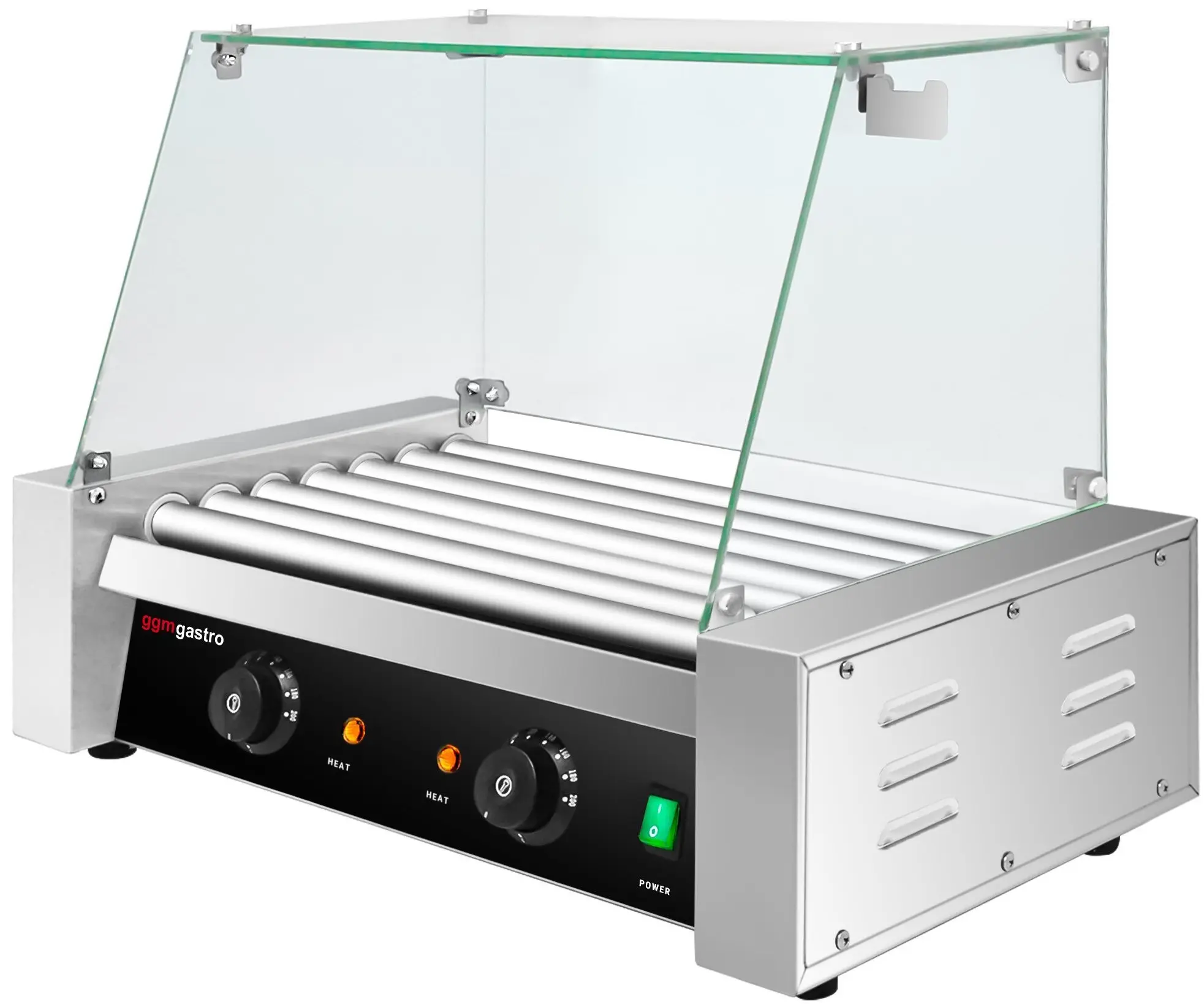 Grill cu role GGM Gastro HDGJ7N#GHDGJ7N (Black/Inox) - 3