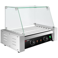 Grill cu role GGM Gastro HDGJ7N#GHDGJ7N (Black/Inox)