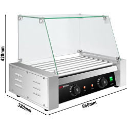 Grill cu role GGM Gastro HDGJ7N#GHDGJ7N (Black/Inox) Thumb