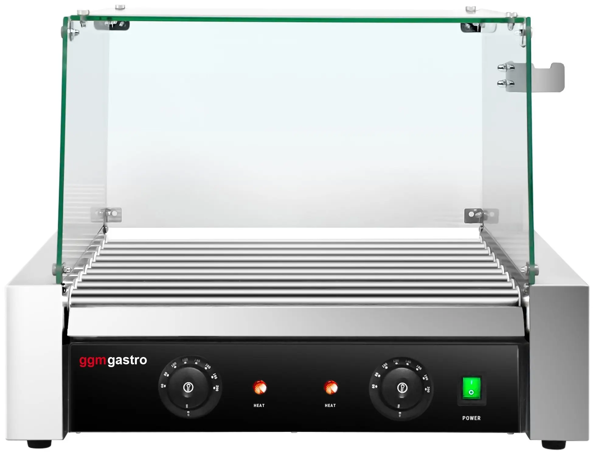 Grill cu role GGM Gastro HDGJ9N#GHDGJ9N (Black/Inox) - 2