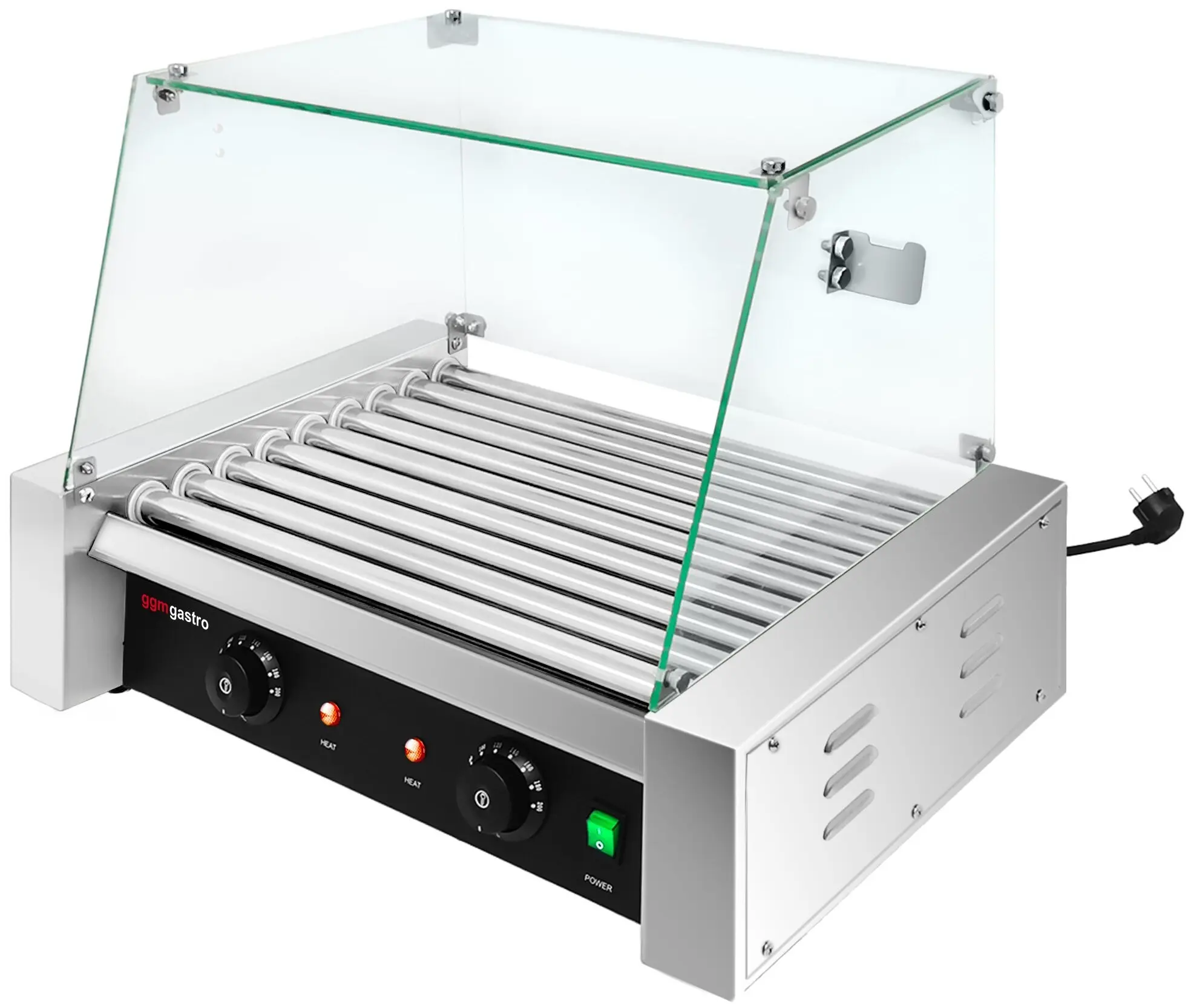 Grill cu role GGM Gastro HDGJ9N#GHDGJ9N (Black/Inox) - 3