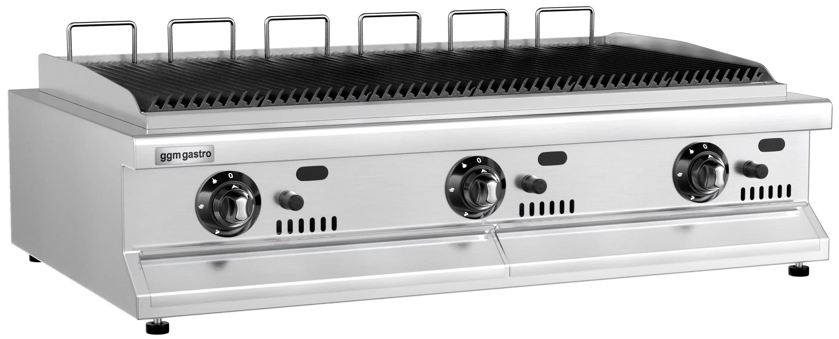 Вапо-гриль газовый GGM Gastro Berlin HKGE1400S#GGE1200 (Black/Inox) - 3