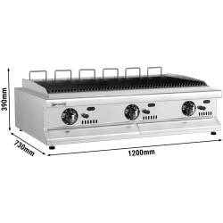Вапо-гриль газовый GGM Gastro GGE1200 (Inox) Thumb