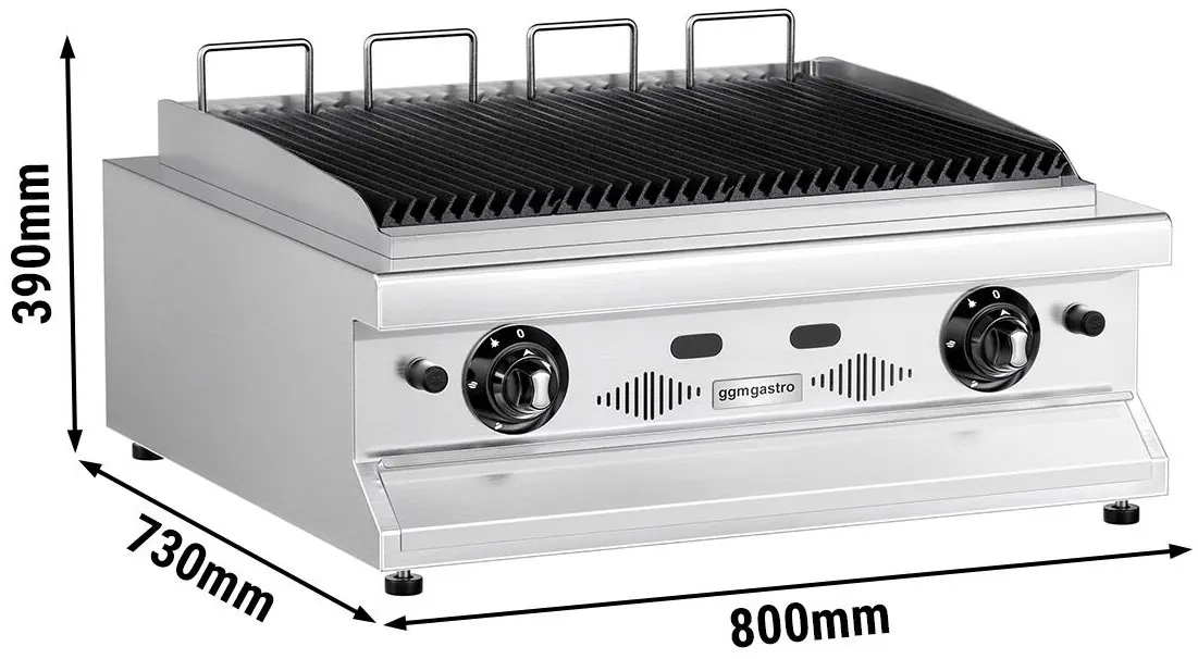 Вапо-гриль газовый GGM Gastro GGE800 (Inox) - 5