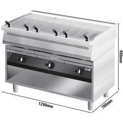 Grătar cu apă pe gaz GGM Gastro GWGK120 (Inox) Thumb