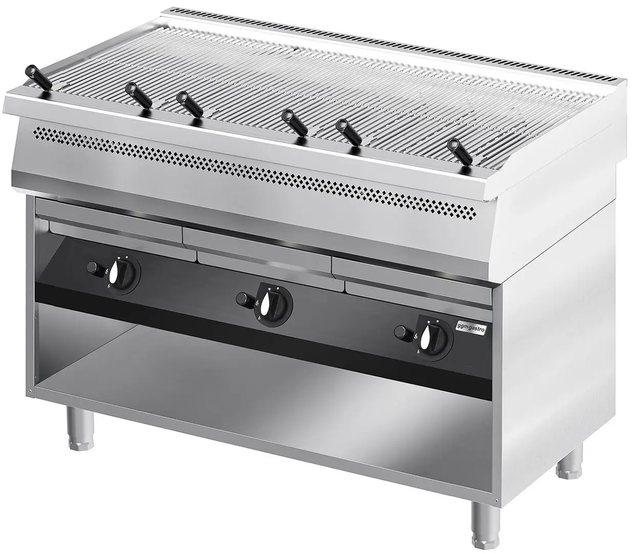 Grătar cu apă pe gaz GGM Gastro GWGK120 (Inox)