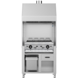 Вапо-гриль газовый GGM Gastro HKGE1000E#GGE800 (Inox) Thumb